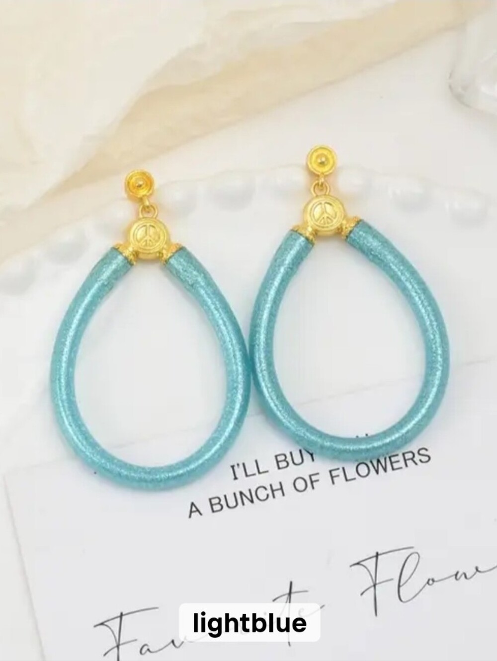 Budha All Weather Womens Earring. Color Light Blue.  (Not Budhagirls)